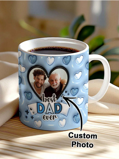 ☕💙 Personalised Best Dad Ever Mug 💙☕