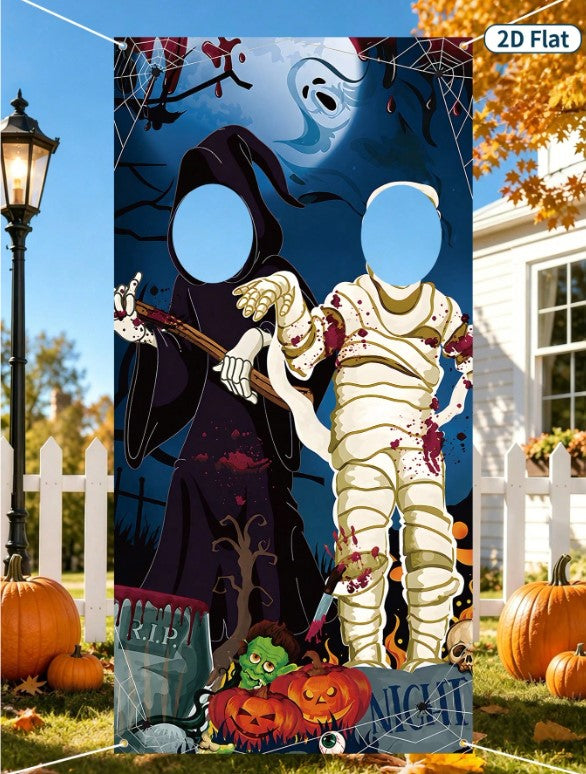Halloween - Ghost/Mummy Photo Backdrop 90*180cm