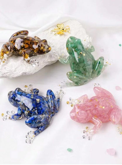 🐸 Resin Filled Crystal Frogs 🐸