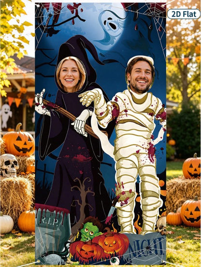 Halloween - Ghost/Mummy Photo Backdrop 90*180cm