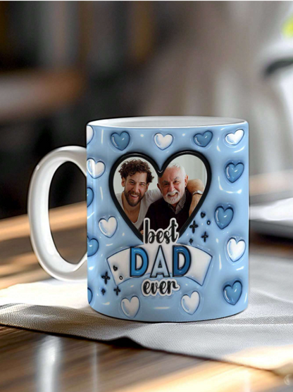 ☕💙 Personalised Best Dad Ever Mug 💙☕