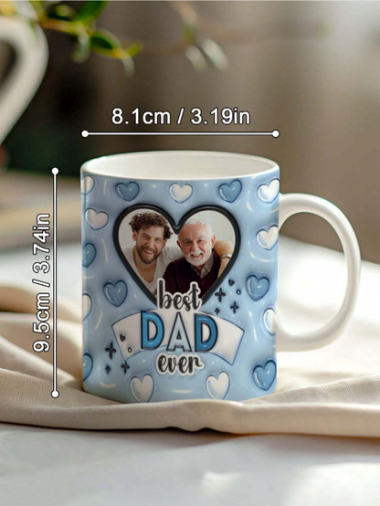 ☕💙 Personalised Best Dad Ever Mug 💙☕