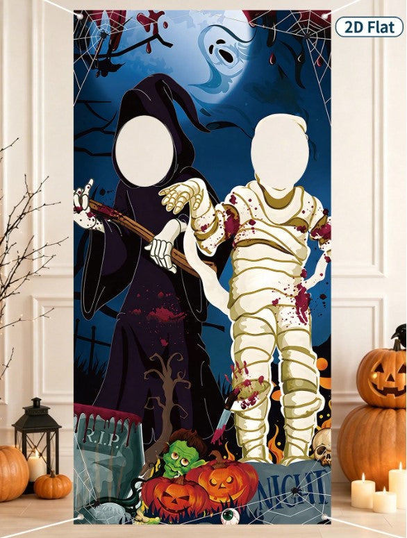 Halloween - Ghost/Mummy Photo Backdrop 90*180cm