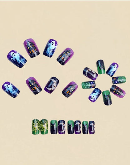 🎃👻 Mixed Theme Halloween False Nails 👻🎃