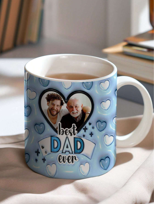 ☕💙 Personalised Best Dad Ever Mug 💙☕