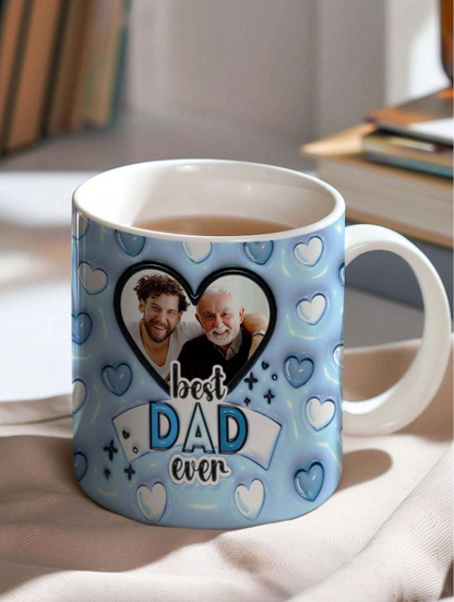 ☕💙 Personalised Best Dad Ever Mug 💙☕