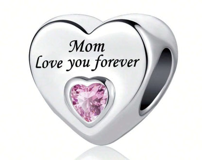 💎✨ Elegant Silver-Plated Heart Pendant Charm ✨💎