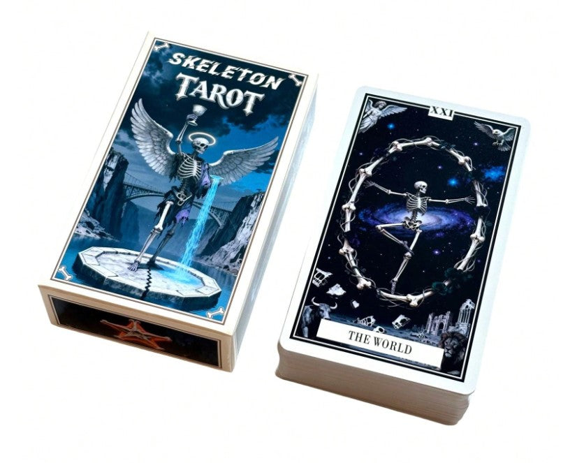 💀 Skeleton Tarot-Style Spiritual Guidance Cards 💀