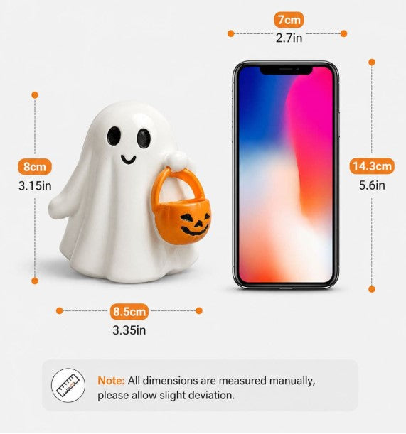 Halloween - Mini Ghost With Pumpkin