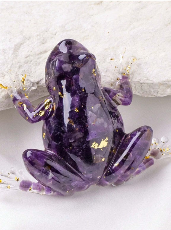 🐸 Resin Filled Crystal Frogs 🐸
