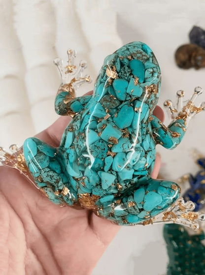🐸 Resin Filled Crystal Frogs 🐸