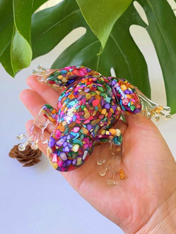🐸 Resin Filled Crystal Frogs 🐸