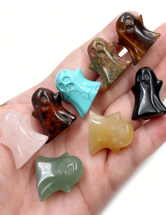 👻 Mini Ghost Crystal Carvings 👻