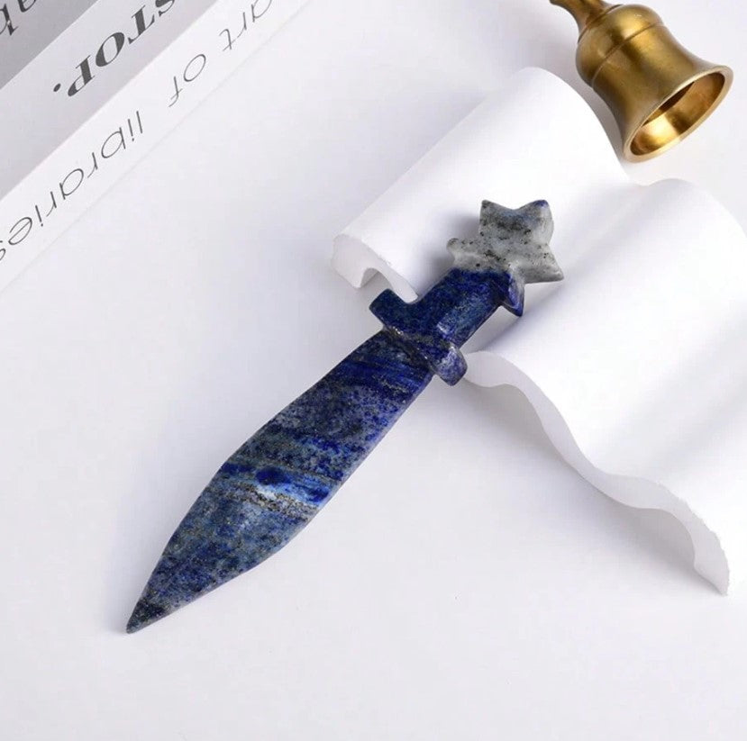 ⚔️  Unique Natural Crystal Sword Carving ⚔️
