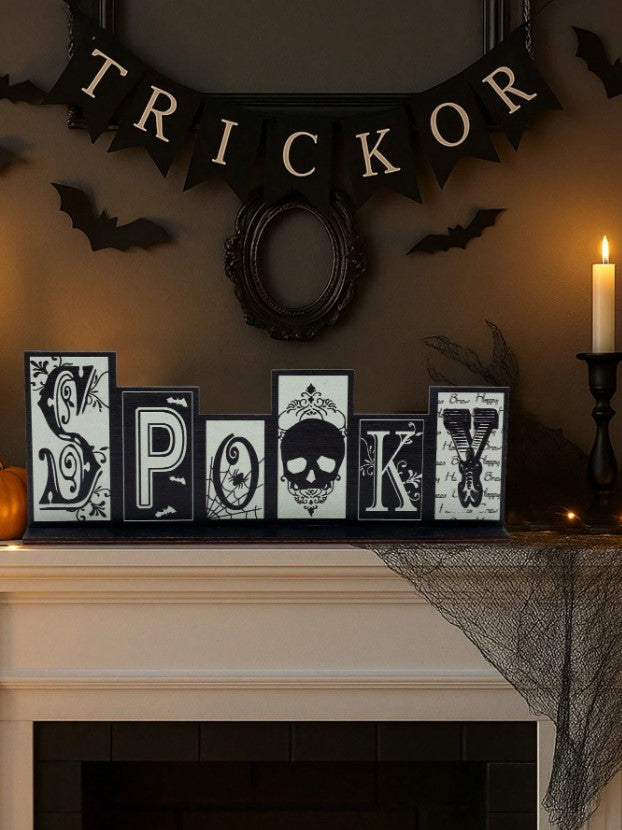 🕸️👻 Spooky Wooden Sign 👻🕸️