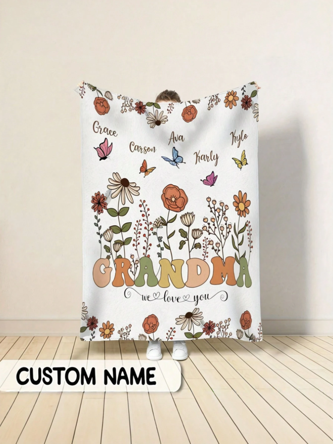Grandma Personalised Blanket