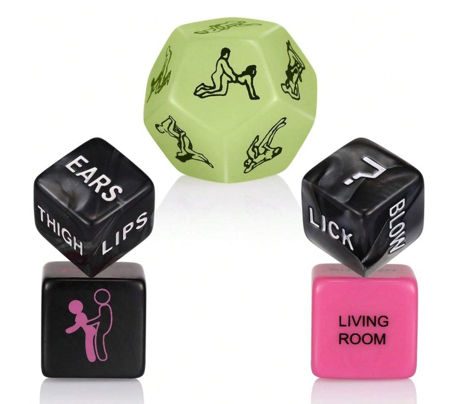 🎲 Roll the Dice… Ignite the Night!  5pc Naughty Dice Set 🔥