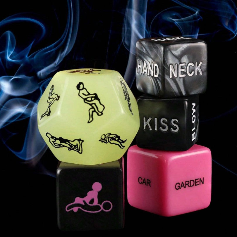 🎲 Roll the Dice… Ignite the Night!  5pc Naughty Dice Set 🔥