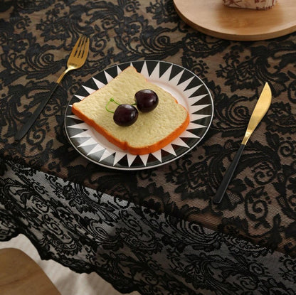 Black Lace Tablecloth