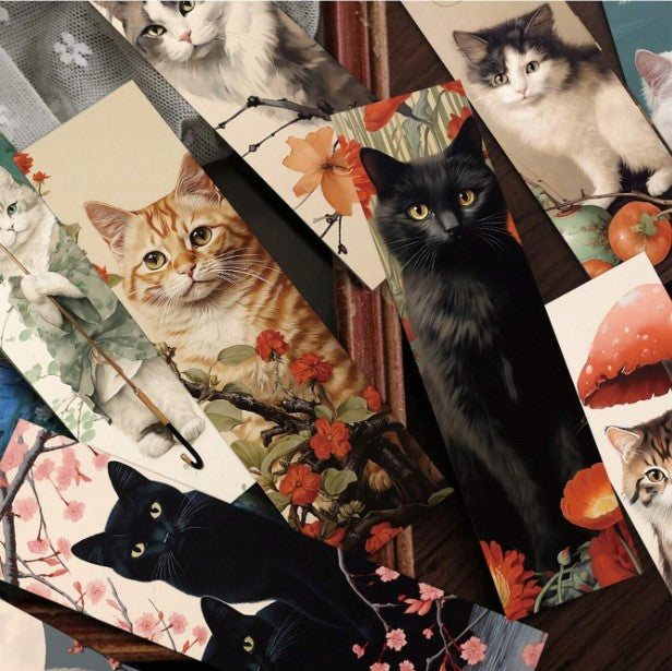 🐱 30pc Cat Bookmark Set