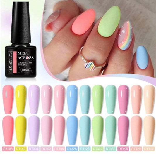 💅 Pastel Gel Nail Varnish – 12pc Set 💅