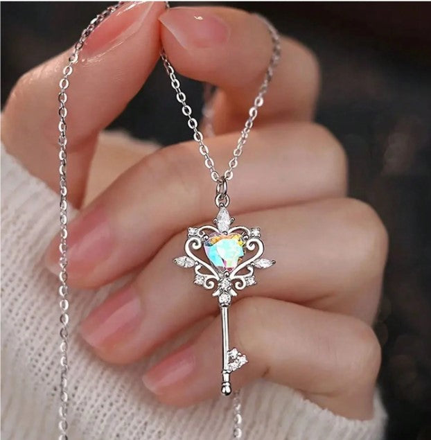 💖 Key to the Heart & Angel Wings Necklaces 🔑