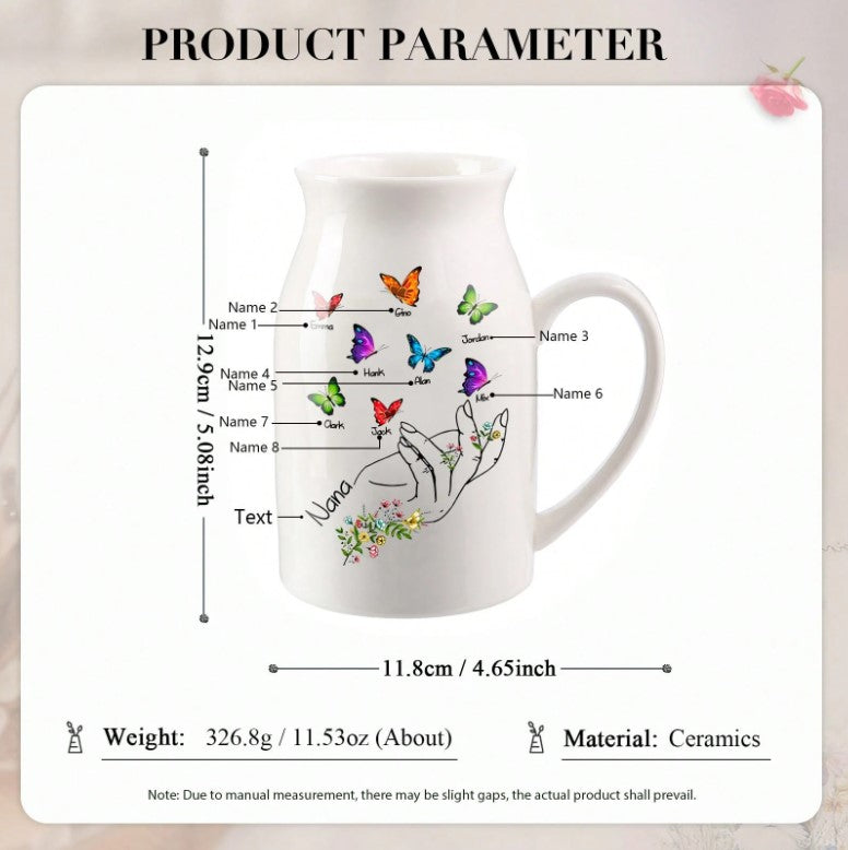 🦋 Personalised Butterfly Vase 🦋
