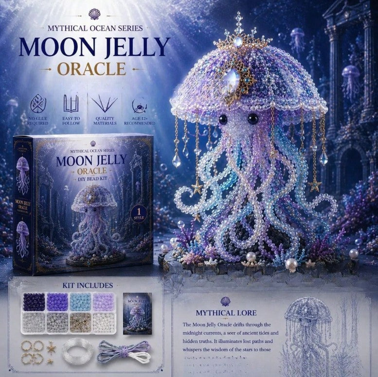 💙🌙 Moon Jellyfish Build Your Own Beaded Kit 🌙💙