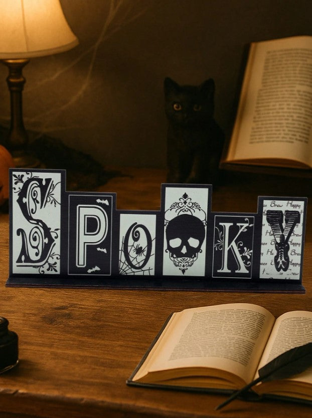 🕸️👻 Spooky Wooden Sign 👻🕸️