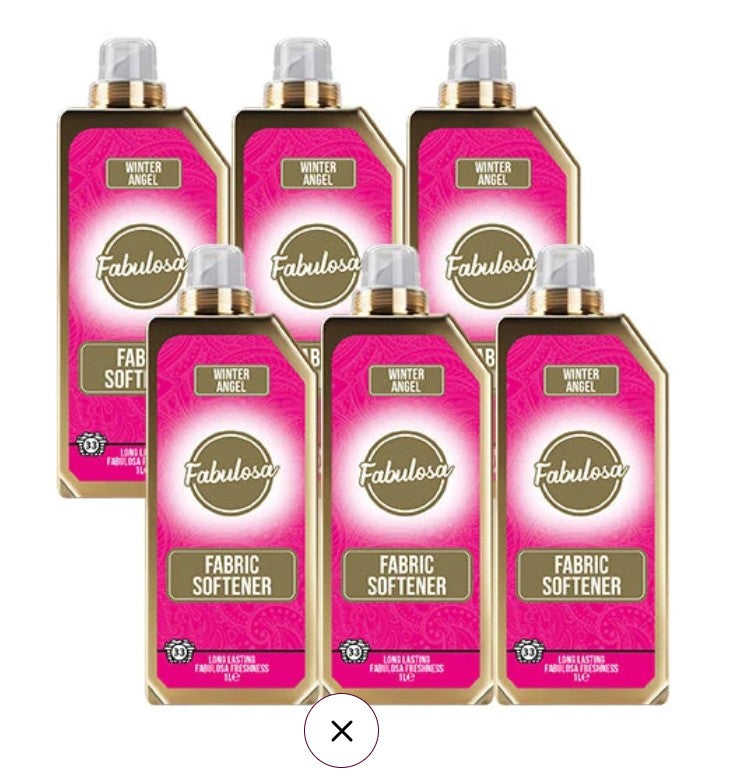 Fragranced Fabric Softener Winter Angel Bundle Pack of 6 1000ml