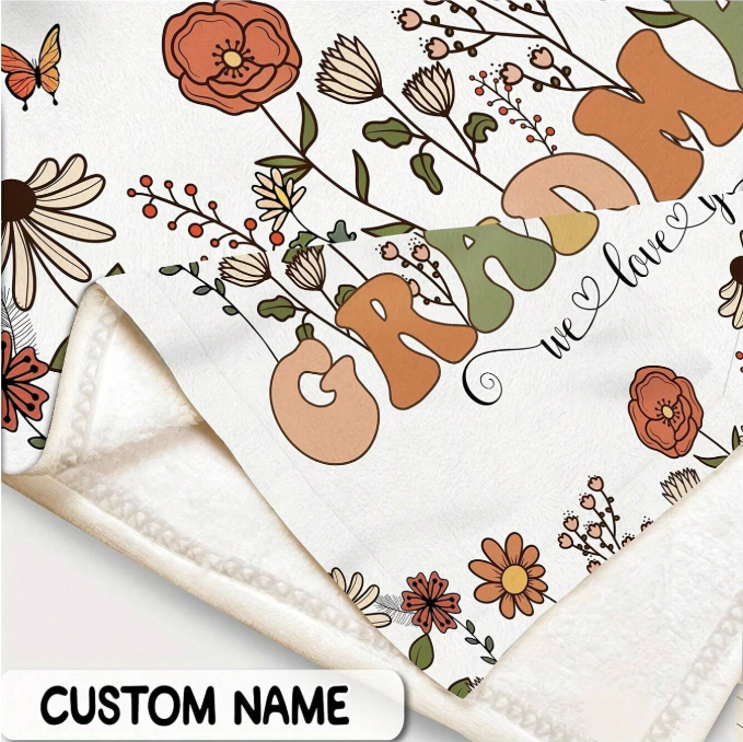 Grandma Personalised Blanket