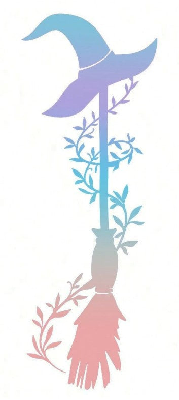 🧹 Witch Car Sticker (Multiple Colours Available!) 🚗