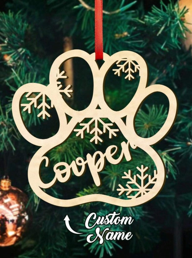 🎄🐾 Personalised Pet Name Christmas Decoration 🐾🎄