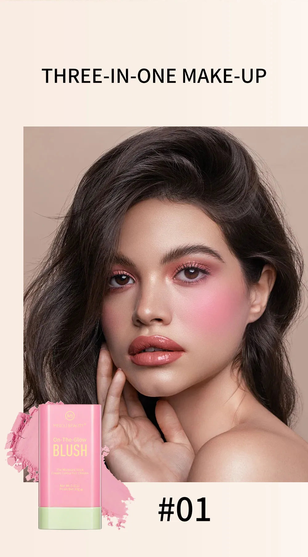 🌸 Pink Solid Colour Blusher 🌸
