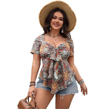 🌞 Celestial Sun Print T-Shirt 🌞