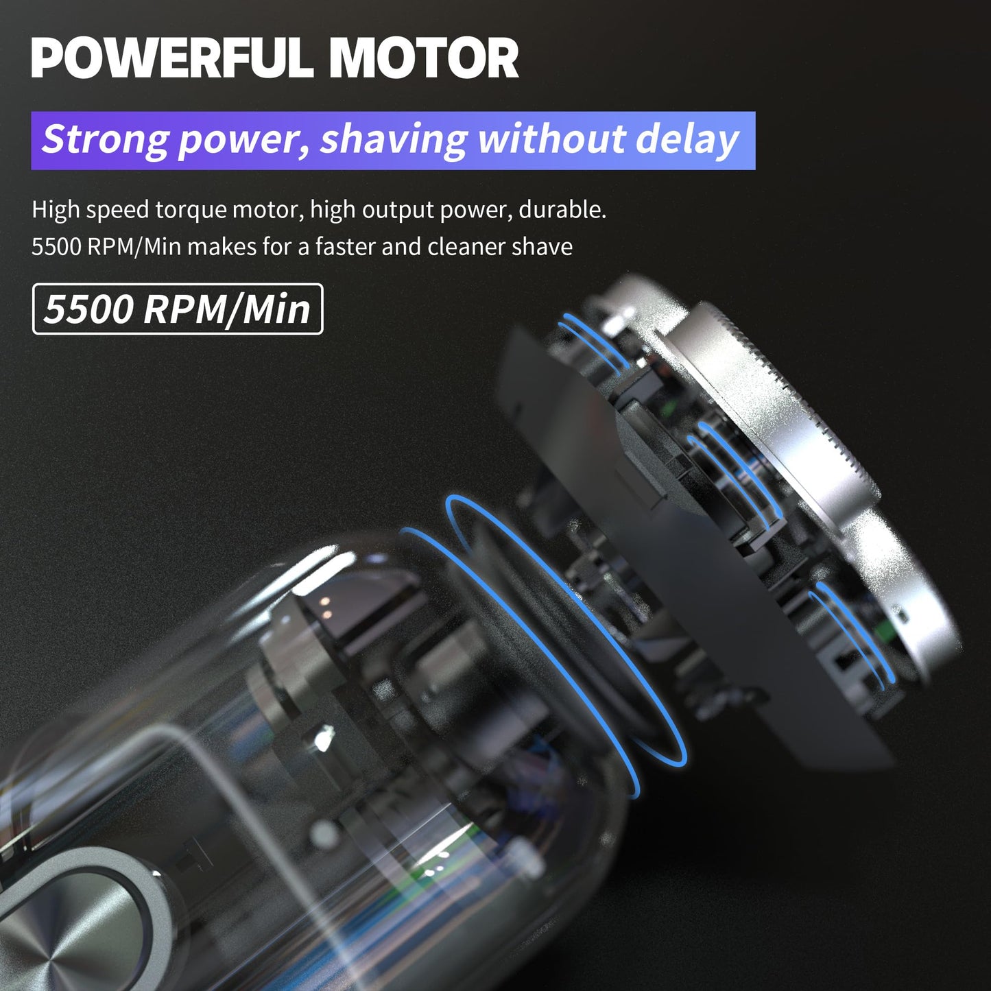 Electric Razor for Men Wet & Dry - Black Mocha