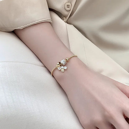 🐝 Simple Style Bee Charm Bracelet 🐝
