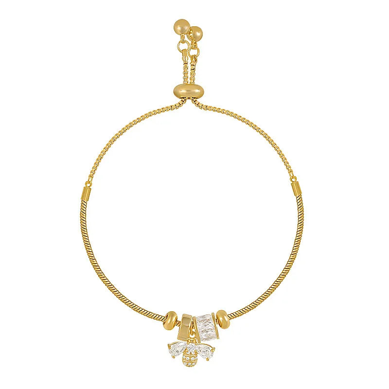 🐝 Simple Style Bee Charm Bracelet 🐝