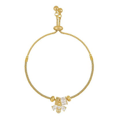 🐝 Simple Style Bee Charm Bracelet 🐝