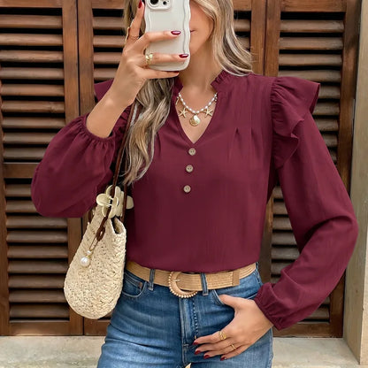 ❤️ Dark Red Blouse ❤️