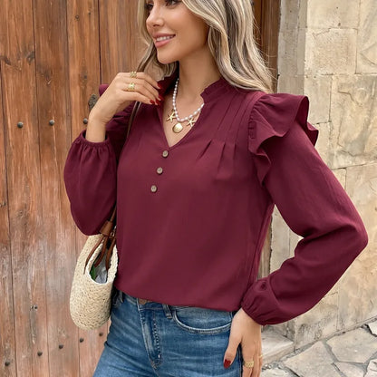 ❤️ Dark Red Blouse ❤️
