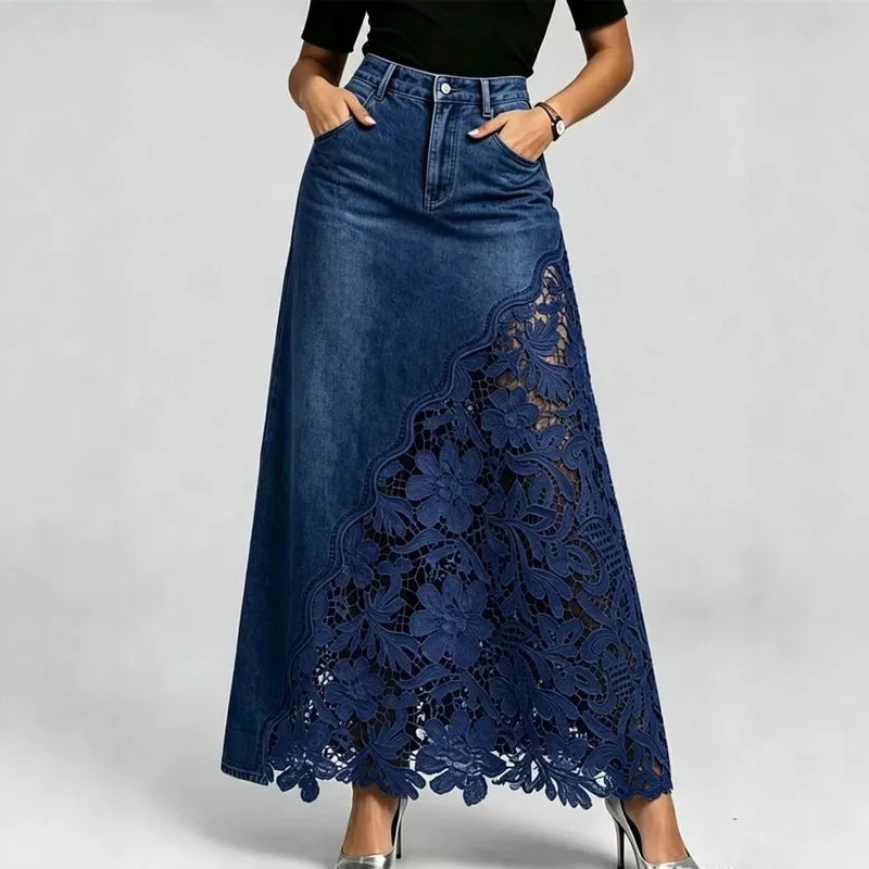 ✨ Denim Lace Skirt ✨
