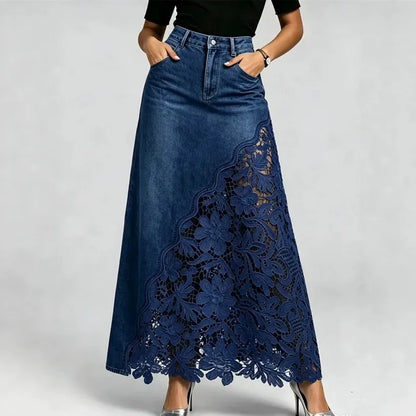 ✨ Denim Lace Skirt ✨