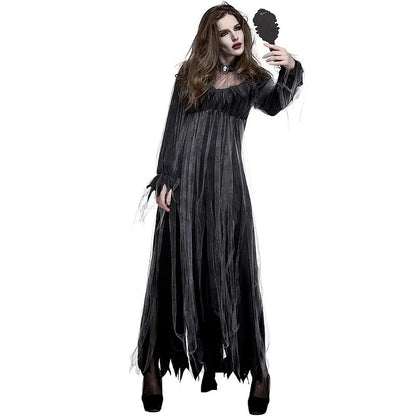 🕸️ Grey Spooky Halloween Dress 🕸️