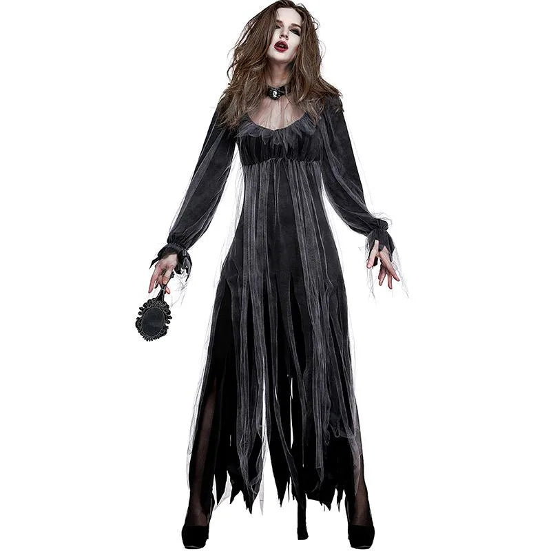 🕸️ Grey Spooky Halloween Dress 🕸️