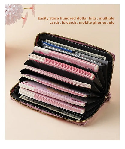 ✨🌈 Solid Colour Glitter Long Wallet 🌈✨