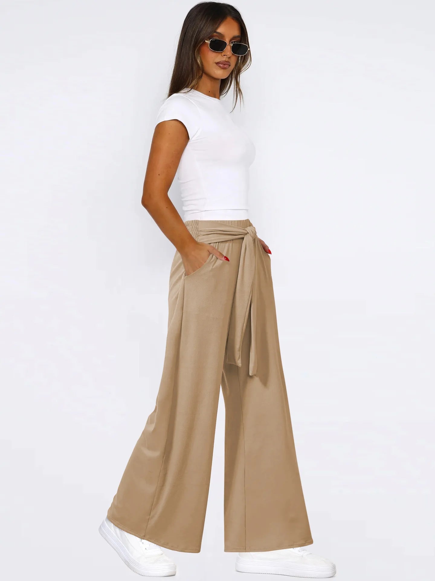 🧘👖 Women’s Draped Wide-Leg Yoga Pants 👖🧘