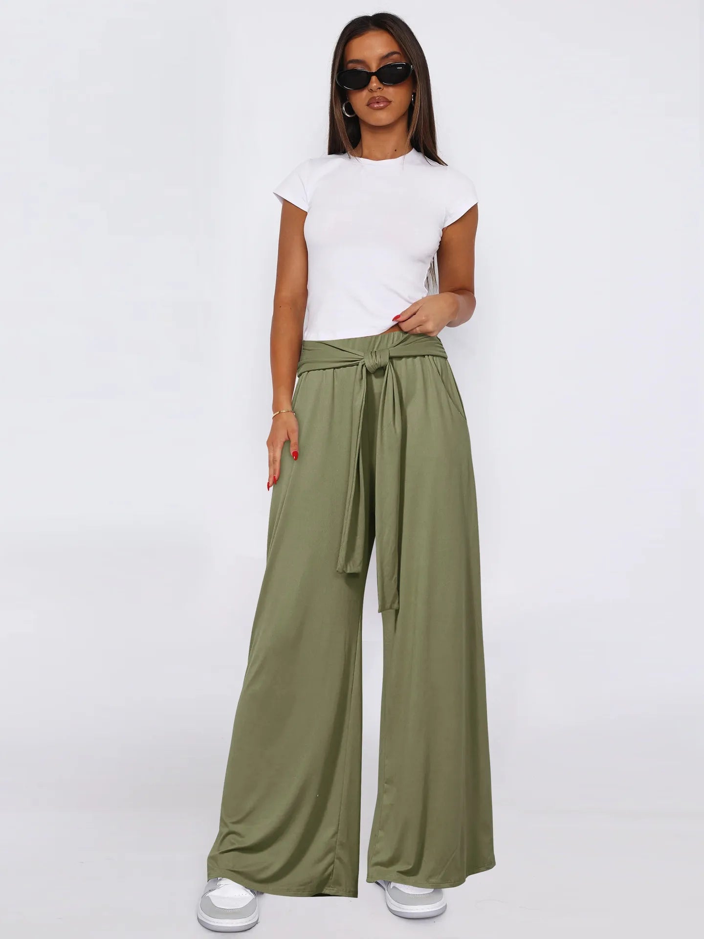 🧘👖 Women’s Draped Wide-Leg Yoga Pants 👖🧘