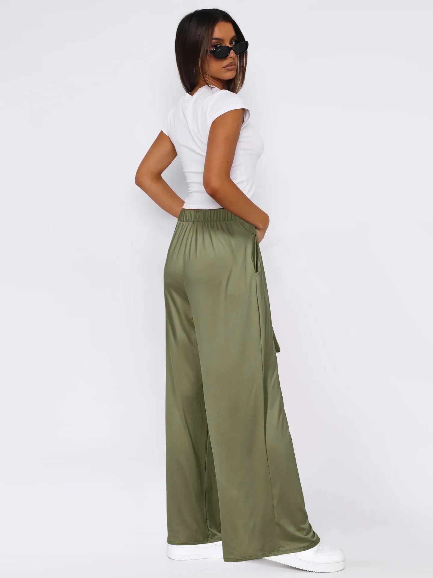 🧘👖 Women’s Draped Wide-Leg Yoga Pants 👖🧘