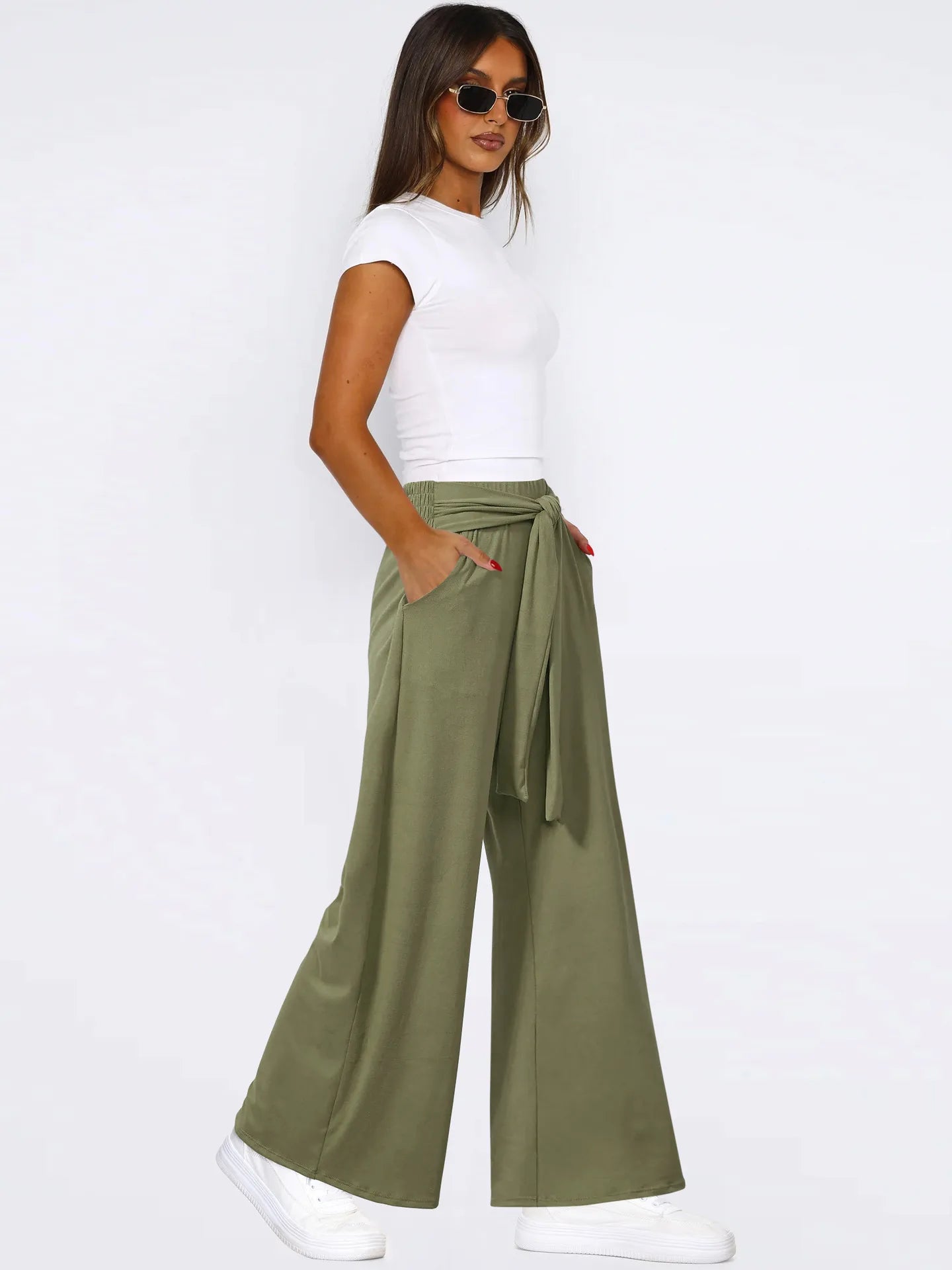 🧘👖 Women’s Draped Wide-Leg Yoga Pants 👖🧘